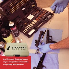 Universal Firearm Cleaning Set with Hard Case – Perfect for Pistols & Revolvers