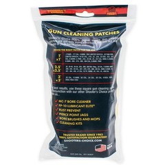 SHOOTERS CHOICE 3in Cotton 100-Pack Gun Cleaning Patches (SHF-919SQ-100)
