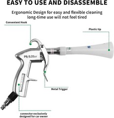 Tornado Dry Cleaning Air Gun with Adjustable Nozzle – Perfect for Car Detailing