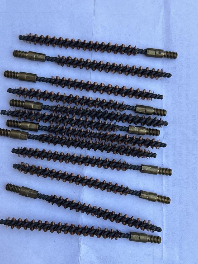 12 Brass/Bronze 22 Cal. Bore Brush Cleaning Tools-New