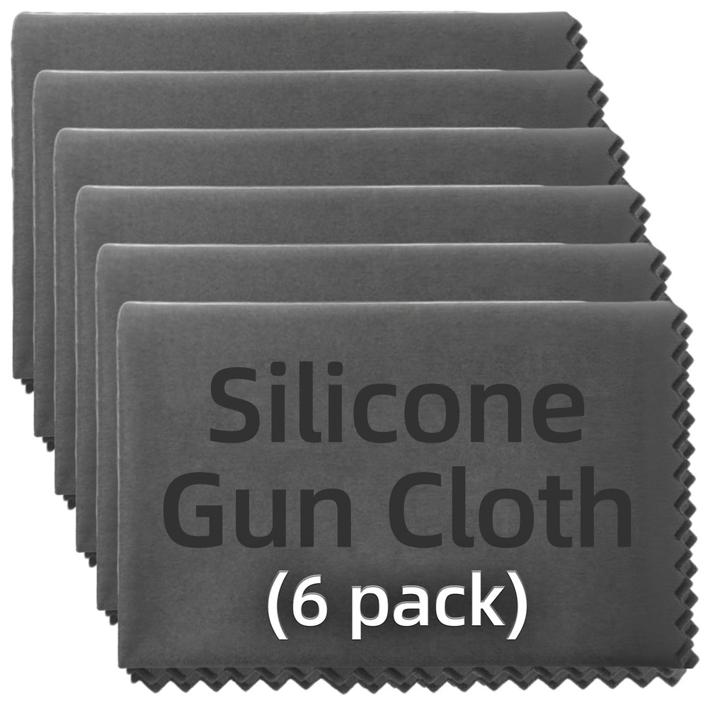 6 Pack Microfiber Silicone Cleaning Cloth, 12″x12″ Lint Free Cleaning Rags