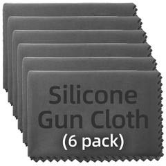 6 Pack Microfiber Silicone Cleaning Cloth, 12″x12″ Lint Free Cleaning Rags