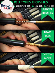 Universal Gun Cleaning Kit Pistol 9Mm .38 .22 .40 .45 Caliber for Handgun Huntin