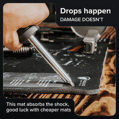 Gun Cleaning Mat for Glock – Double Thickness Gun Mat – HD Exploded Diagram Incl