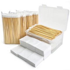 Gun Cleaning Kit – 6″ Cotton Swabs & 2″ Lint-Free Pads, Highly Absorbent Supplie