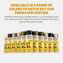 Brownells Aluma-Hyde 2 Epoxy Based Firearms Finish Aerosol Can Matte Black