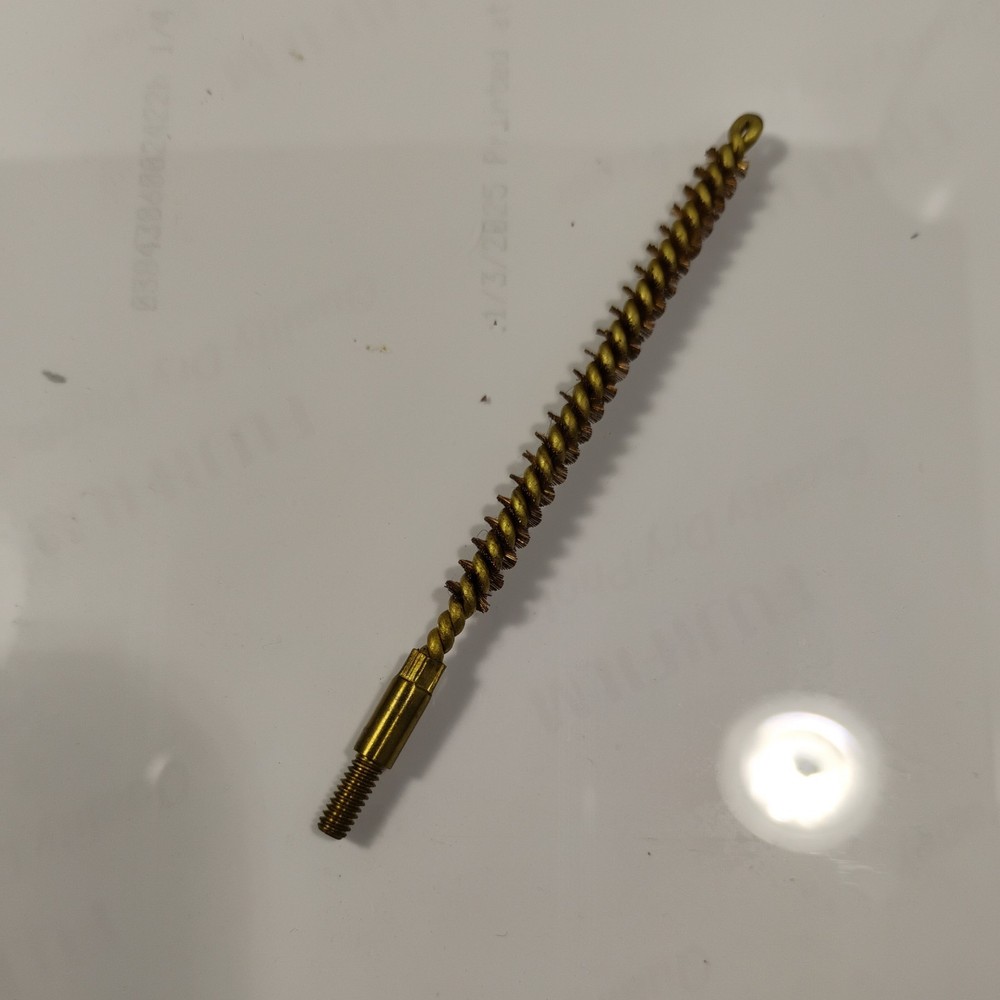 .17 Caliber Rifle Bore Gun Cleaning Brush Phosphor Bronze 3″ Brass Shaft Cal.