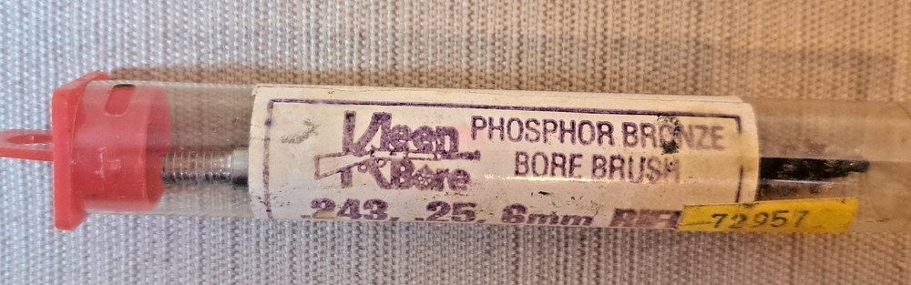 Vintage Klean Bore A-178 Phosphor Bronze Bore Brush .243 .25 6mm NOS USA