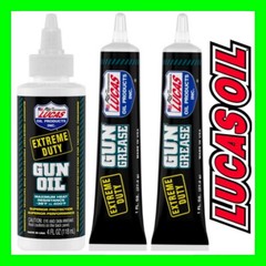 LUCAS (1) Extreme Duty 4oz Gun Oil 10877 & (2) Grease Tube 10889