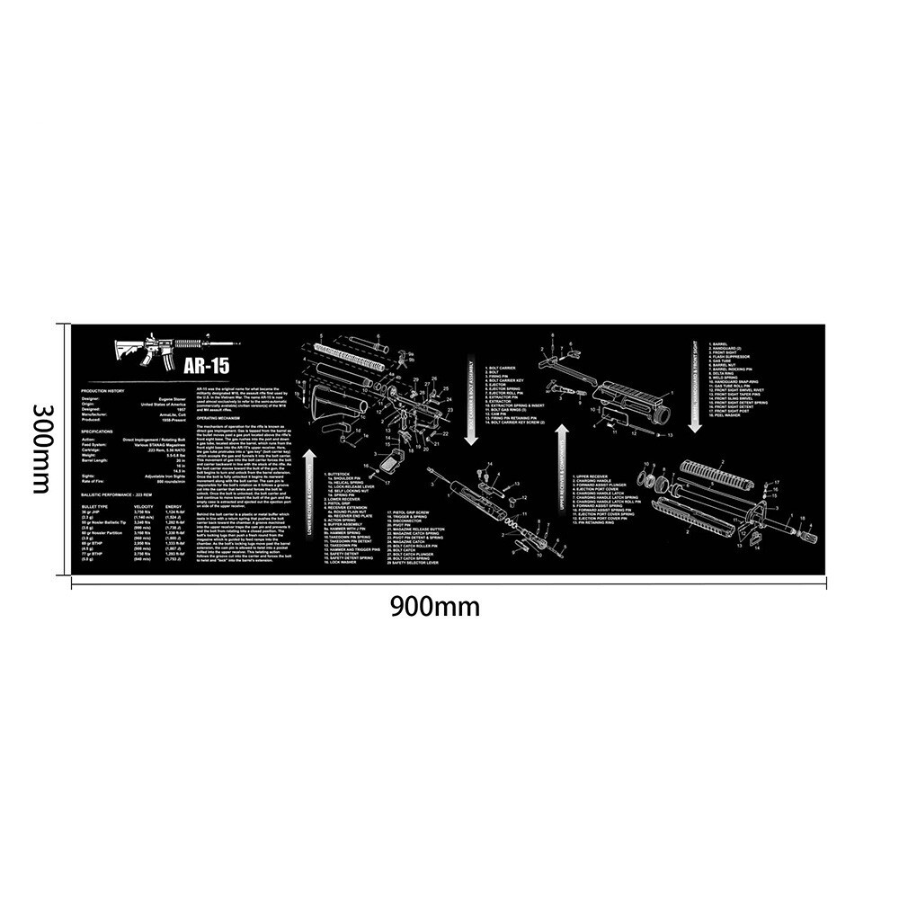 Universal Gun Cleaning Mat For Glock AR 1911 Armorers Bench Mat Mouse Mat
