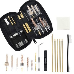 Portable Rifle Cleaning Kit for .223/5.56mm, .308/7.62mm, .22 LR – Compact Ta…