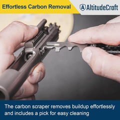 Versatile Carbon Cleaning Kit: Multi-Scraper, Hex Key & Pin Punch (4-Piece)