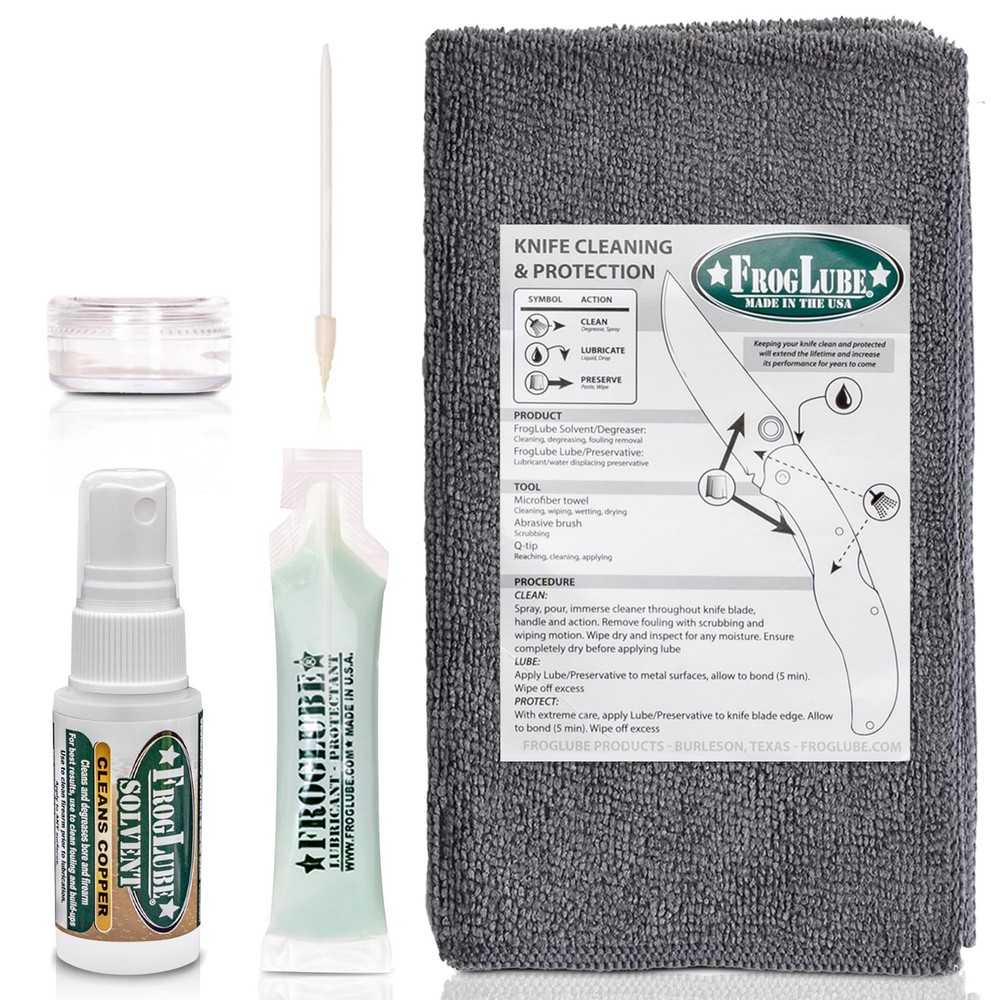 FrogLube Knife Cleaning Kit – Metal Bonding Lubricant to Prevent Rust & Corro…