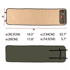 Tourbon Portable Long Gun Cleaning Mat with Tool Storage Pocket Fleece Padded