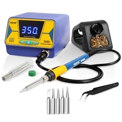 308D Soldering Station, Upgraded, 80 Watt Equivalent with 3 FEITA 308D Blue