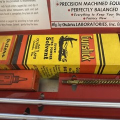 VINTAGE OUTERS GUNSLICK RIFLE GUN CLEANING KIT NO. 477 IN METAL BOX, With Box