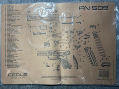 Cerus Gear Gun Cleaning and Maintenance Mat FN 509 17″ x 12″