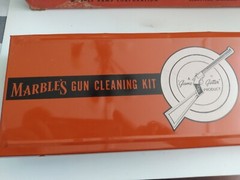 Vintage Marbles .30 cal Cleaning Kit Steel Case With Cardboard Slip Cover LOOK!