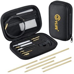 18pcs Gun Cleaning Kit .177/.22lr/5.56/22/223/.17 Rifle Pistol Handgun with Case