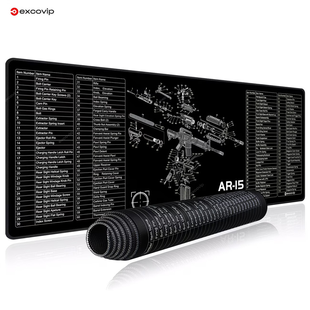 AR-15 Tactical Gun Cleaning Mat – Heavy-Duty Non-Slip Armorer Bench Pads