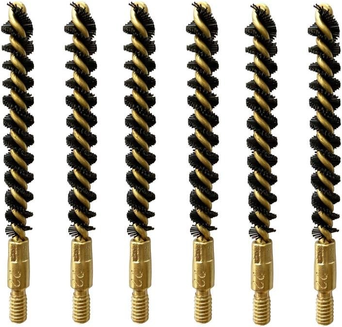 .22 Cal Bore Nylon Gun Cleaning Brush for 22lr Rifle Pistol Handgun Cleaning (6