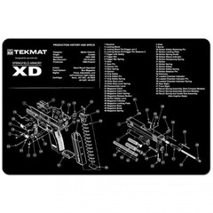 TekMat For SPRINGFIELD ARMORY XD CLEANING MAT – 11″ X 17″