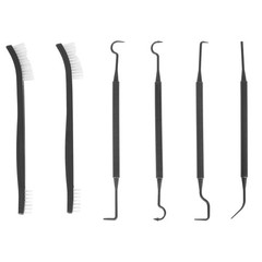 Versatile Cleaning Tool Set: Picks and Soft Nylon Brushes for Firearms, Auto