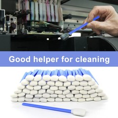 50pcs 5.11″ Square Rectangle Foam Cleaning Swab Sticks for Solvent Blue