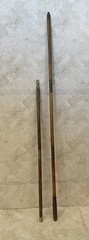 ANTIQUE MUZZLELOADER CLEANING ROD SET BRASS TIPS 48” COMPLETE