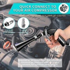 Tornado Air Power Cleaning Gun – Adjustable Brass Nozzle for Quick Car Detailing