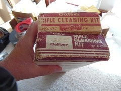 Pair of Vintage 1960s Outers Rifle Cleaning Kit, P-477, 22 Caliber in the box