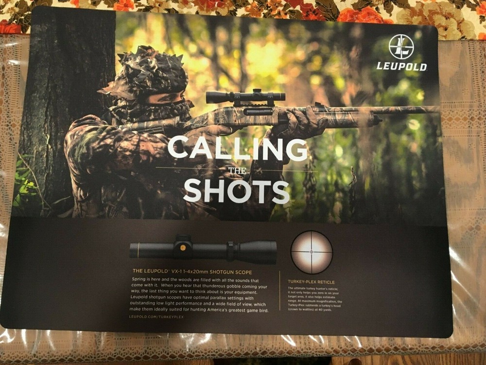 Leupold Gun Cleaning Mat ” Calling the shots” Scope + Window cling WW ship