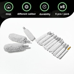 12 Gauge Cleaning Kit 6PCS Mop Brushes Rifle Bore Cleaner for Shotgun Cleaning K