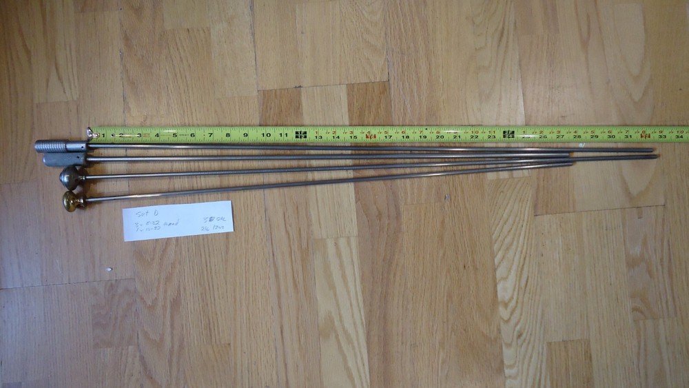 4 Loading / Range / Bench Rifle Steel Cleaning Rods Set D, Muzzleloader
