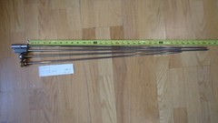 4 Loading / Range / Bench Rifle Steel Cleaning Rods Set D, Muzzleloader