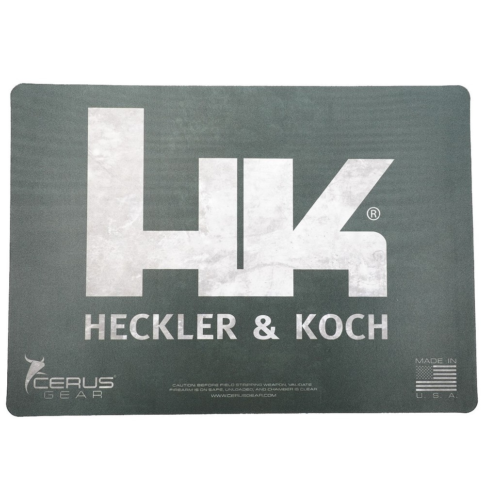 HK Counter Mats for Man Cave Den or Gunroom 17″X12″ Black HK Logo