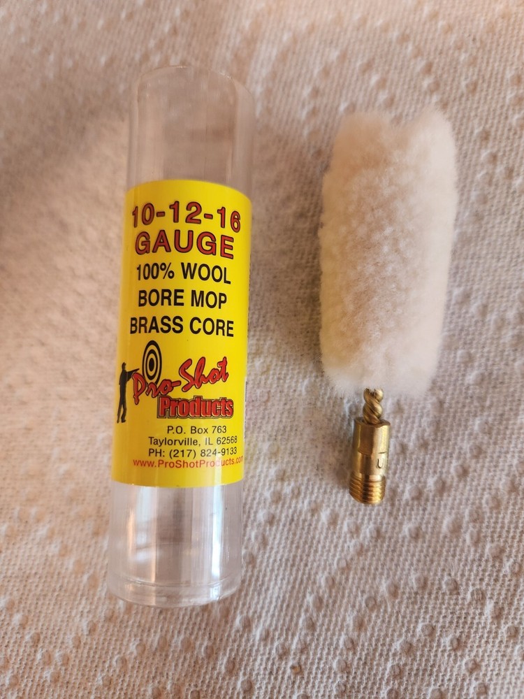 Pro Shot Products 10-12-16 Gauge Wool Cleaning Mop – WM12