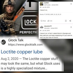 COPPER COLORED LUBRICANT GLOCK GUN SLIDE AND TRIGGER GREASE 3ml Larger Size