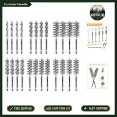Professional Stainless Steel Wire Brushes Set – 24 Pieces for Complete Cleaning