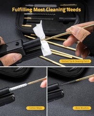Universal Gun Cleaning Kit for .177 .22/9mm .40 .45 .38 – Rifle & Handgun Suppli