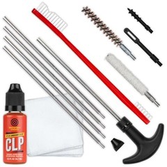 .30 Caliber Rifle Gun Cleaning Kit With Aluminum Rod And Fp 10 Lubricant