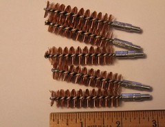 5 pack rifle brass bore brushes 50 caliber $3.00 Shipping (8-32 standard thread)