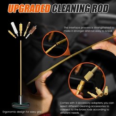 Gun Cleaning Kit Universal Shotgun Handgun Double-Ended Brushes Reinforced Rods
