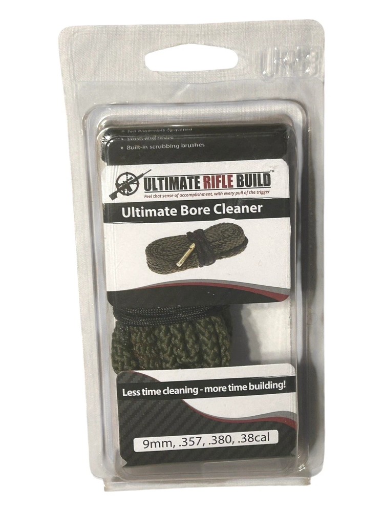 NEW Ultimate Rifle Build Bore Cleaner for 9mm, .357, .380 & .38 Caliber Weapons