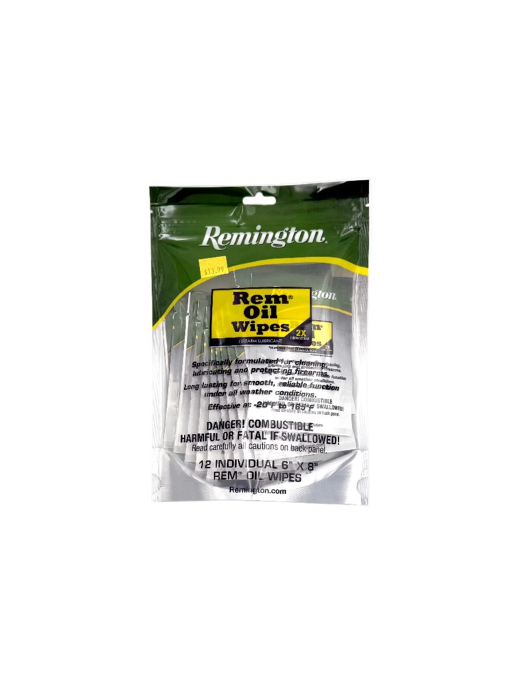 Remington Oil Wipes – 12 Wipes