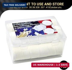 Thick Gun Cleaning Patches, Gun Cleaning Pads with Storage Box Gun Cleaning Clot