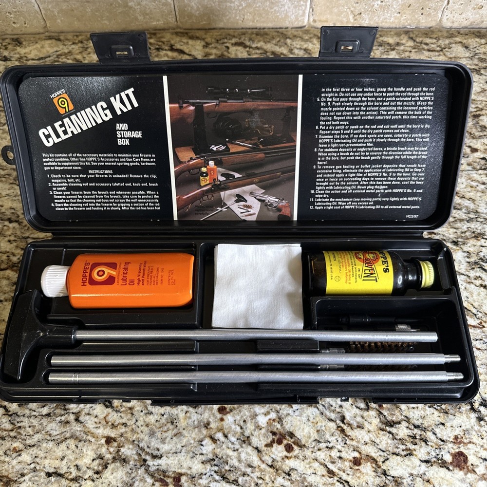 Hoppe’s No. 9 Gun Cleaning Kit Open Box