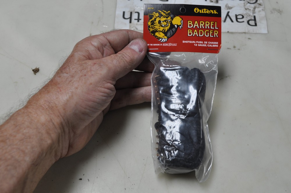 Outers 12 Gauge Barrel Badger Bore Snake Cleaner Pull Thru , New!