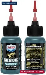Lucas Extreme Duty 4oz Bore Solvent, Gun Oil, CLP & 1oz Needle Oiler, Grease Tub