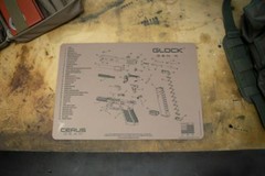 For Glock GEN 4 BENCH MAT 17 19 20 21 22 23 26 34 35 36 FDE
